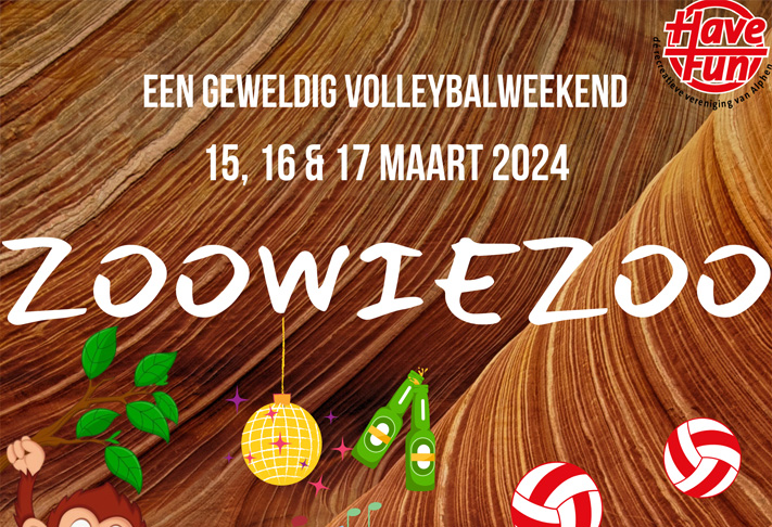 Volleybalweekend ZOOWIEZOO – 15,16 en 17 maart 2024